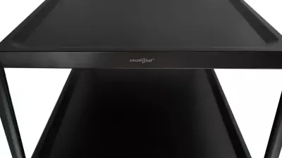 3 KATLI SİYAH SERVİS ARABASI PASLANMAZ - 6