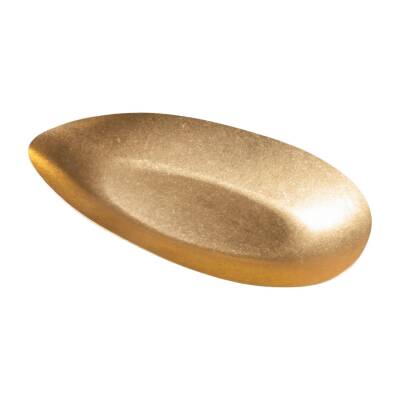 Biradlı Groovy Açık Büfe Retro Sunum Tabağı (Altın) 30x14,5x3,3 cm (GRV-R241001-Altın)