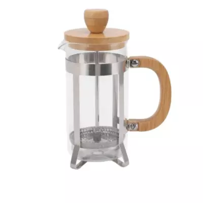 Arow French Press 350 ml Ahşap Kapak D-852