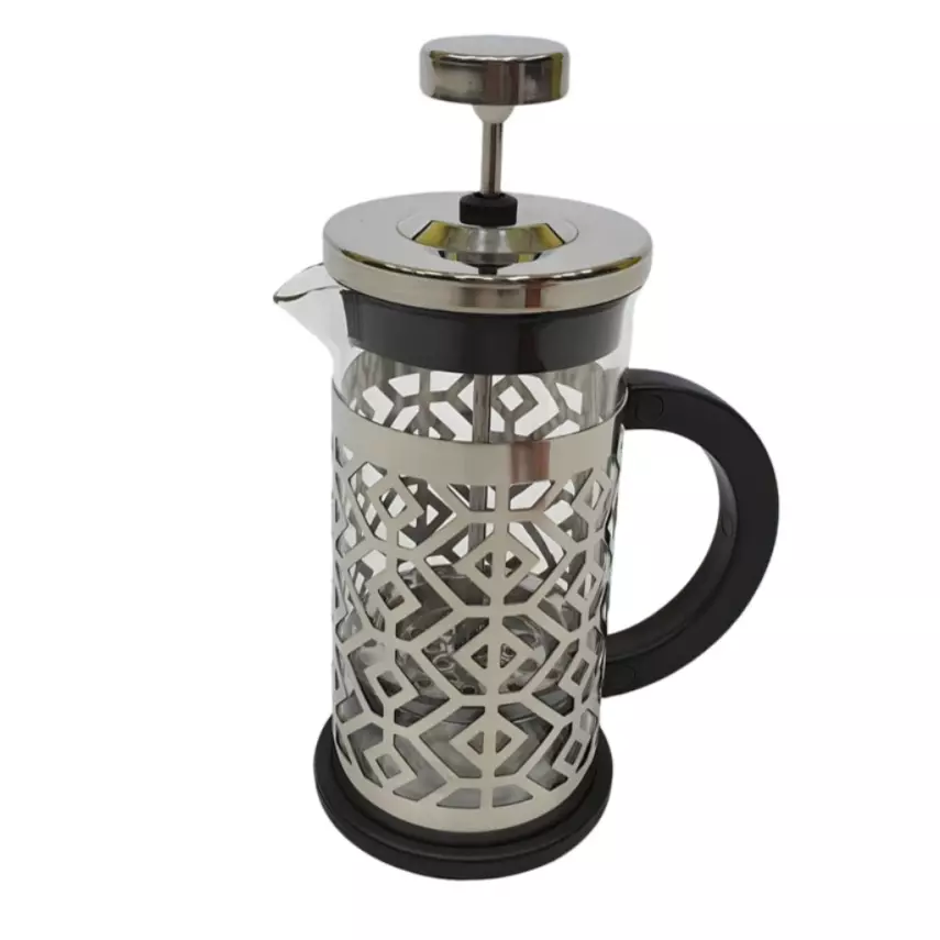 Arow French Press Metal Desenli 350 ml D-862 - 1