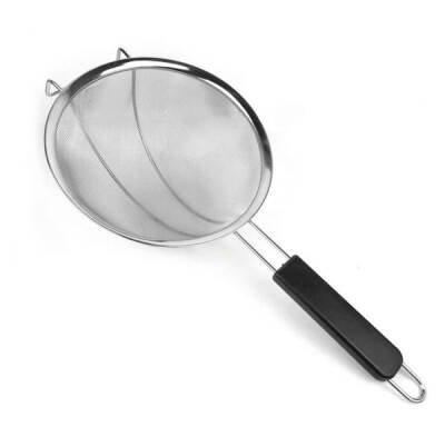 Biradlı Destekli Çelik Süt Süzgeci 30 cm (BRD-EF163)