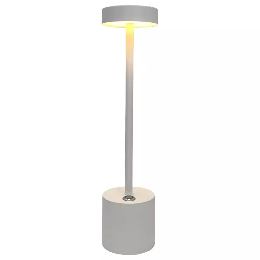 Biradlı Şarj Edilebilir Masa Lambası 8x35 cm (GRV-813-Beyaz) - 1