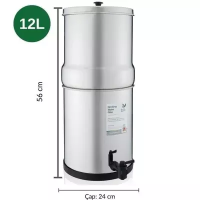 British Berkefeld - 12 Lt. Portatif Su Arıtma Cihazı – 2 Filtre - W9361137 - 5