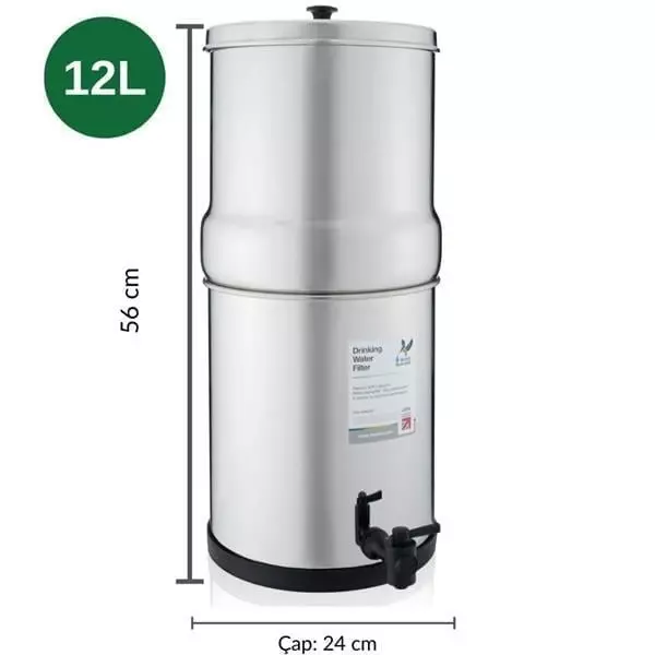 British Berkefeld - 12 Lt. Portatif Su Arıtma Cihazı – 2 Filtre - W9361137 - 5