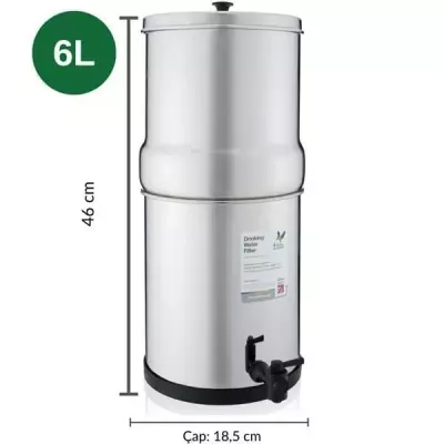 British Berkefeld - 6 Lt Portatif Su Arıtma Cihazı – 2 Filtre - W9361136 - 5