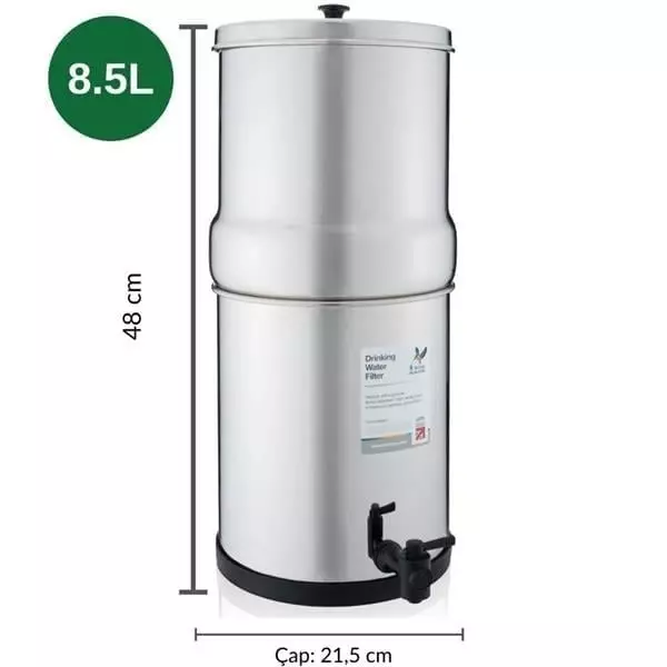 British Berkefeld - 8.5 Lt. Portatif Su Arıtma Cihazı – 4 Filtre - W9361139 - 5