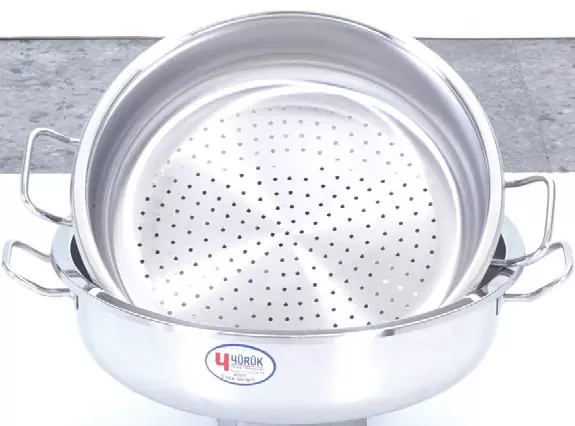 YÜRÜK ÇELİK SÜZGEÇ METAL SAPLI (KAPAKSIZ) 40*11 CM - 10314011 - 1