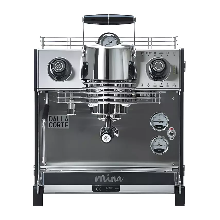 Dalla Corte Mina Espresso Kahve Makinesi, Tek Gruplu Siyah, MINA-1-C - 1