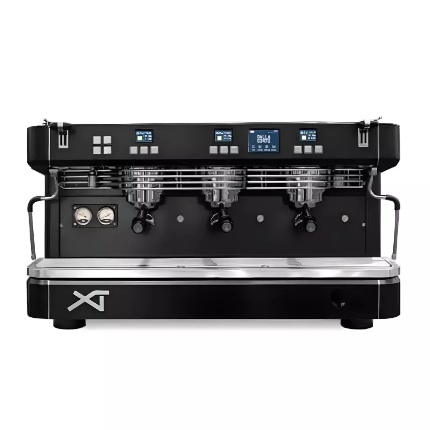 Dalla Corte XT Classic Espresso Kahve Makinesi, 3 Gruplu Siyah, DCPROXT-3-TD - 1