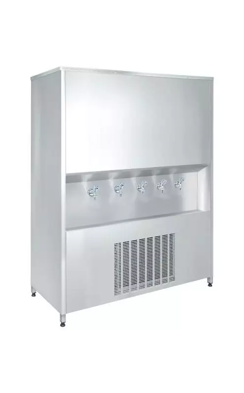 Emsaş EM400 Soğuk Su Sebili, 400 Litre, Komple Paslanmaz,4 Musluklu - 1