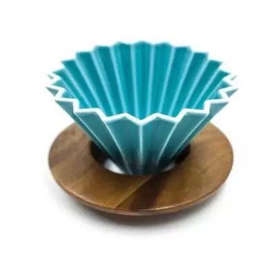 Epinox Ahşap Standlı Dripper - Turkuaz (ASD-10)