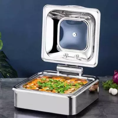 Epinox Chafing Dish Hidrolik Kapak 6 lt 23 Gömme (CDH-6G) - 2