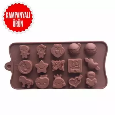 Epinox Çikolata Kalıbı - Silikon - Karışık Cisimler (SCK-54)