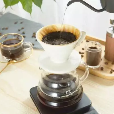 Epinox Seramik Demleme-Beyaz V60 Dripper 200 ml (FSB-2) - 5