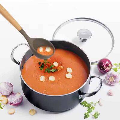 Epinox Silikon Kepçe Ahşap Sap 31 cm (AHK-11) - 4