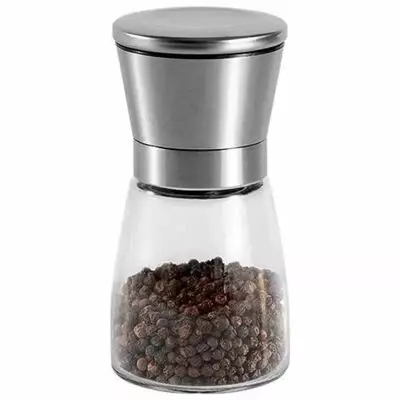 Epinox TuzBiber Değirmeni Çelik Kapak - Cam Hazne 13 cm (CSM-130) - 1