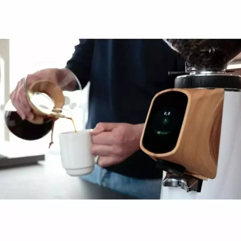 Fiorenzato All Ground Sense Kahve Değirmeni, Artic White & Walnut Wood - 2