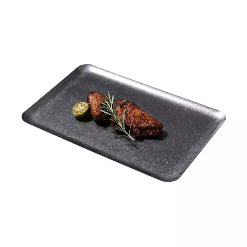 Biradlı Groovy Açık Büfe Retro Sunum Tabağı 30x20 cm (GRV-R241026) - 1