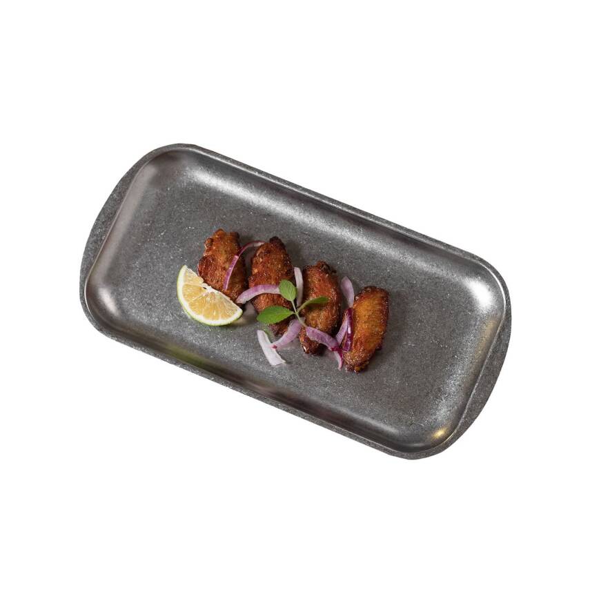 Biradlı Groovy Açık Büfe Retro Sunum Tabağı 37x20x1.5 cm (GRV-R241005) - 1