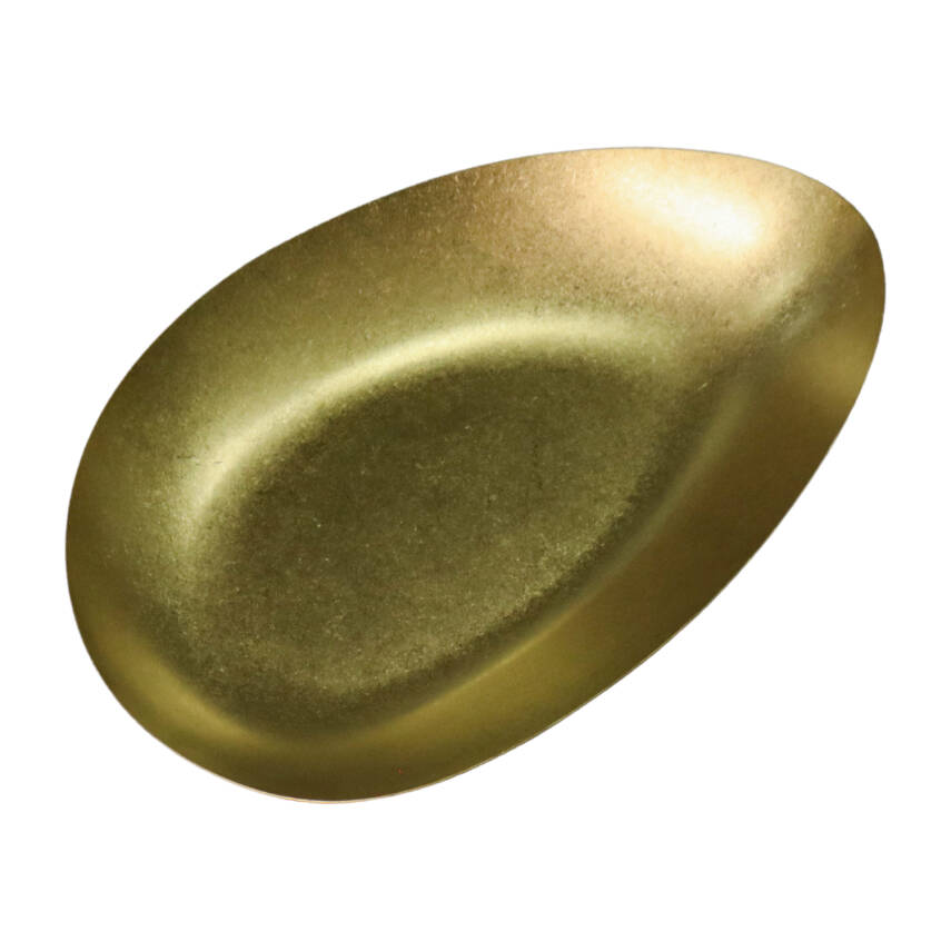 Biradlı Groovy Açık Büfe Retro Sunum Tabağı (Altın) 30x20x4,8 cm (GRV-R241010-Altın) - 1