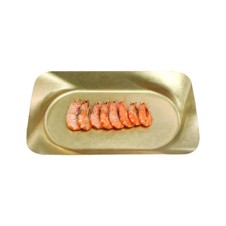 Biradlı Groovy Açık Büfe Retro Sunum Tabağı (Altın) 34.5x20x3.5 cm (GRV-R241020-Altın) - 1