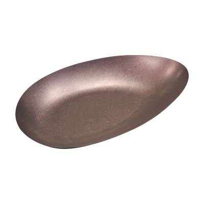 Biradlı Groovy Açık Büfe Retro Sunum Tabağı (Bakır) 30x14,5x3,3 cm (GRV-R241001-Bakır)