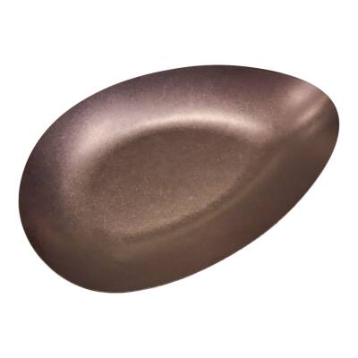 Biradlı Groovy Açık Büfe Retro Sunum Tabağı (Bakır) 30x20x4,8 cm (GRV-R241010-Bakır)