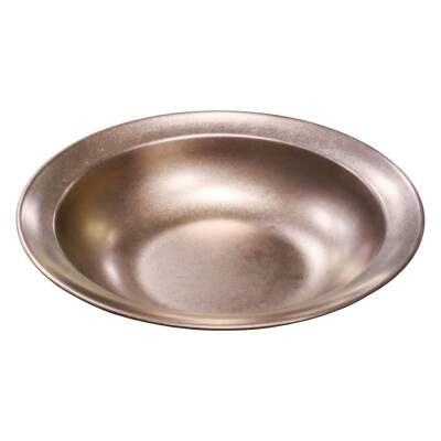 Biradlı Groovy Açık Büfe Retro Sunum Tabağı (Bakır) 30x6 cm (GRV-R241013-Bakır)