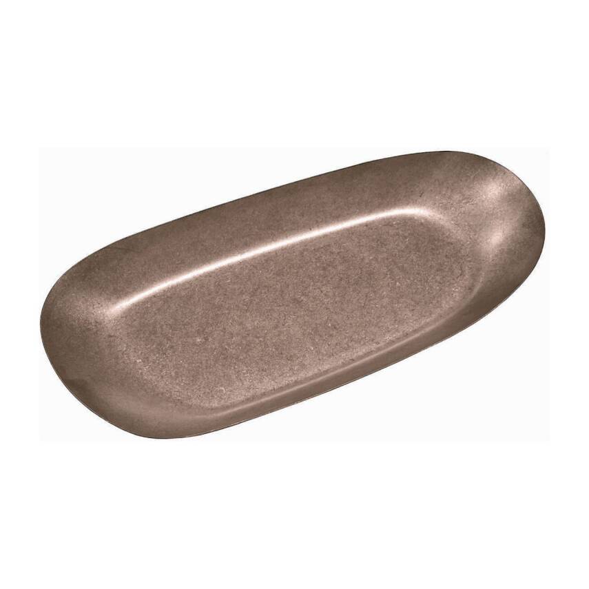 Biradlı Groovy Açık Büfe Retro Sunum Tabağı (Bakır) 31.5x15x3.3 cm (GRV-R241002-Bakır) - 1