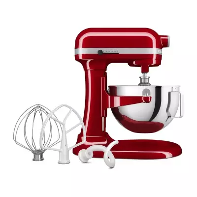KitchenAid Ağır Hizmet Tipi Kaldırılabilir Kaseli Stand Mikser, 5.2 L, Kırmızı 5KSM55SXXEER