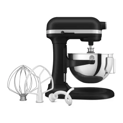 KitchenAid Ağır Hizmet Tipi Kaldırılabilir Kaseli Stand Mikser, 5.2 L, Mat Siyah 5KSM55SXXEBM