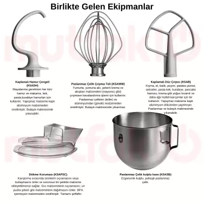 KitchenAid Heavy Duty Profesyonel Stand Mikser, 4.8 L, Siyah 5KPMSEOB - 2