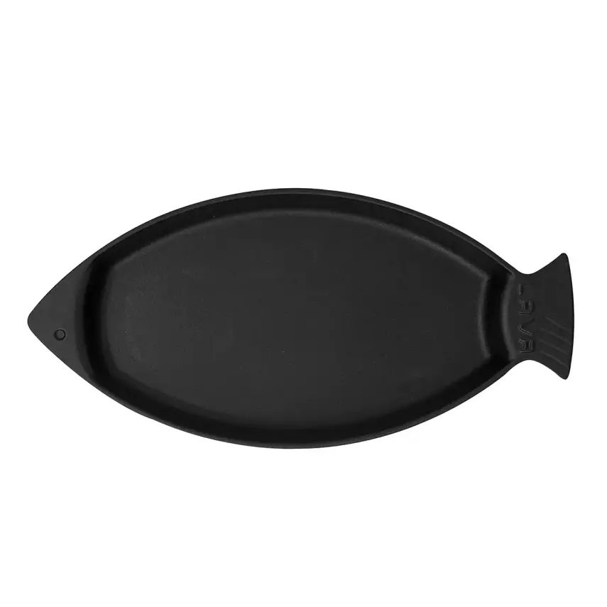 Lava Döküm Balık Tavası, Balık Formlu, Kulplu. 15x24cm ( LV ECO BT 1524 T8 ) - 2