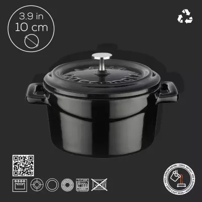 Lava Döküm Mini Tencere. Trendy Serisi Çap(Ø)10 cm. (LV Y TC 10 K2 R) - 18