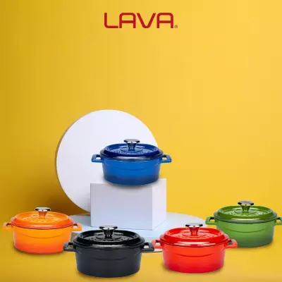 Lava Döküm Yuvarlak Tencere. Trendy Çap(Ø) 14cm (LV Y TC 14 K2) - 6