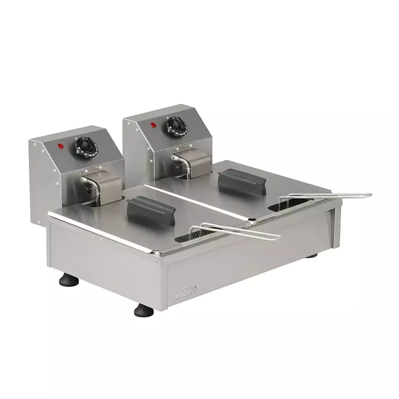 Omake 3+3 Lt Elektrikli Fritöz, Tahliyesiz, Omk.FRT21.E21.0030.Z5F - 1