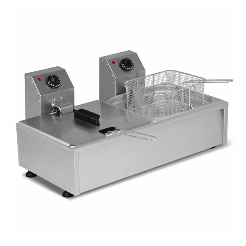 Omake 8+8 Lt Elektrikli Fritöz, Tahliyesiz, Omk.FRT21.E21.0080.Z5F - 1