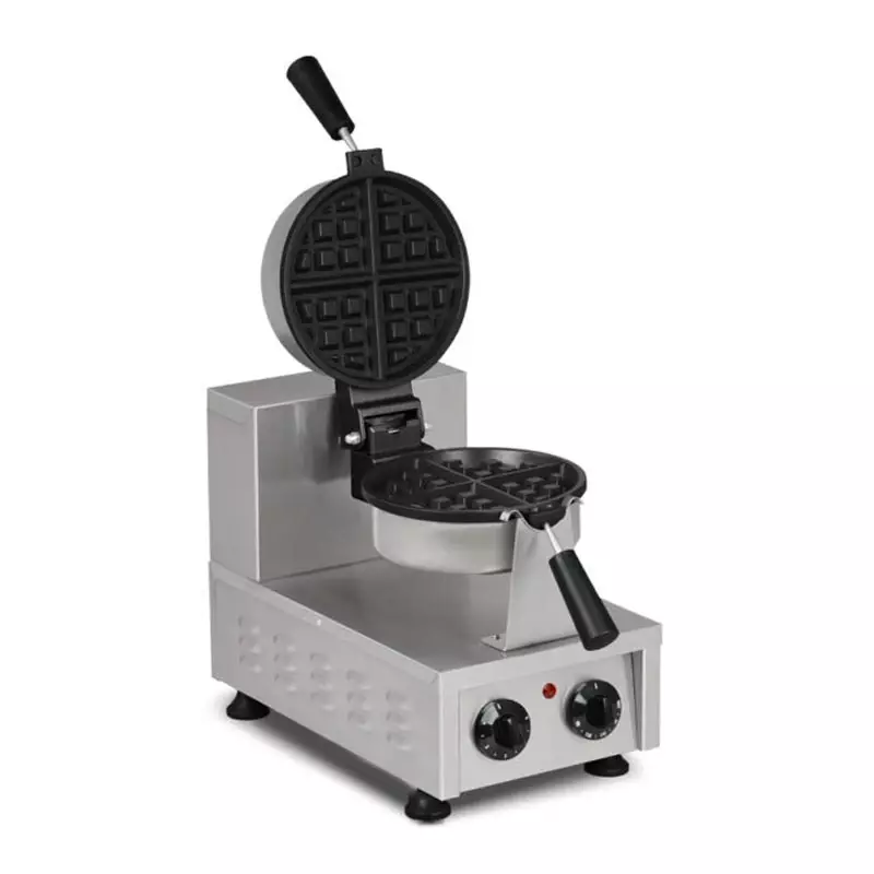 Omake Amerikan Döner Yuvarlak Waffle Makinesi, Elektrikli, Zamanlayıcılı , Omk.WFL12.E12.0101.Z5F - 1
