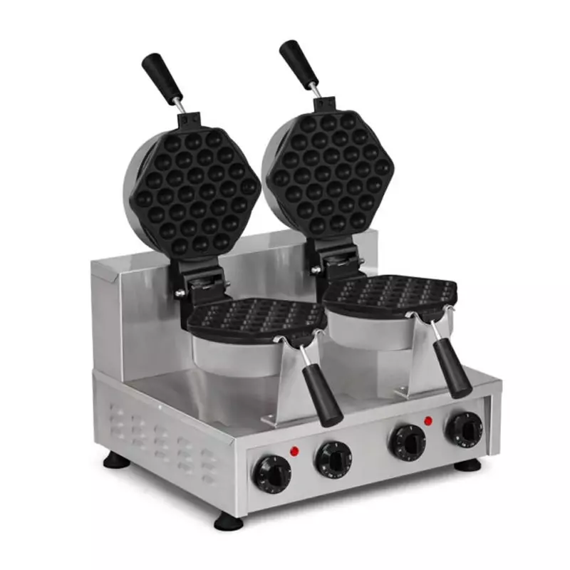 Omake Balls Çiftli Waffle Makinesi, Elektrikli, Dönerli, Zamanlayıcılı Omk.WFL12.E22.0301.Z5F - 1