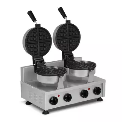 Omake Çiftli Amerikan Waffle Makinesi, Elektrikli, Zamanlayıcılı, Omk.WFL11.E22.0101.Z5F
