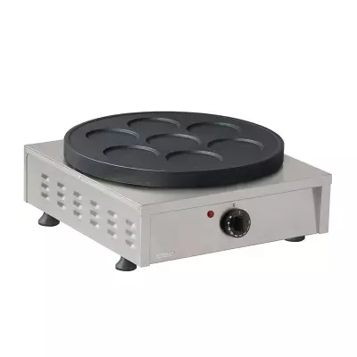 Omake Tekli Teflonlu 7 Bölmeli Krep Makinesi, Elektrikli, Omk.KRP04.E11.0007.Z5F