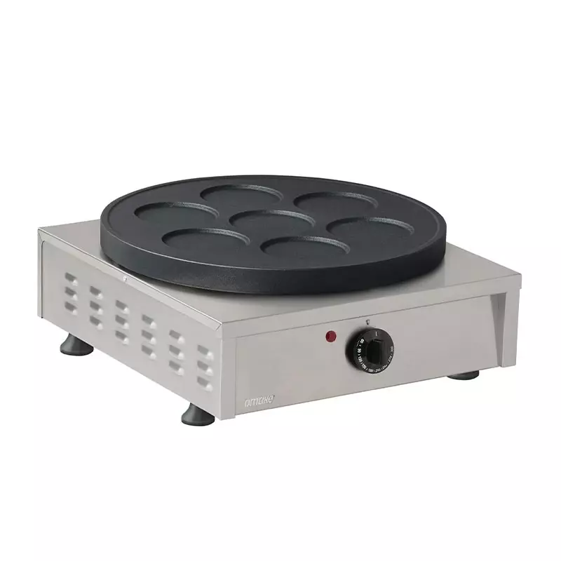 Omake Tekli Teflonlu 7 Bölmeli Krep Makinesi, Elektrikli, Omk.KRP04.E11.0007.Z5F - 1