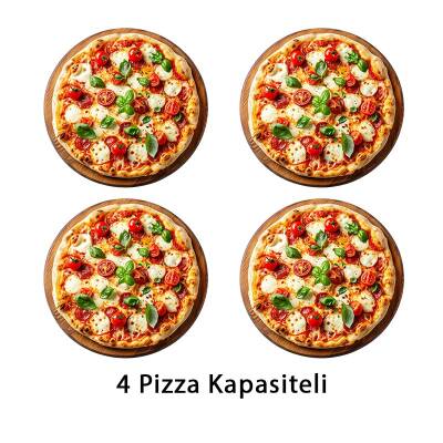 Öztiryakiler 24 cm x 4 Pizza Kapasiteli Tek Katlı Pizza Fırını, Elektrikli 8890.P5050.01 - 2
