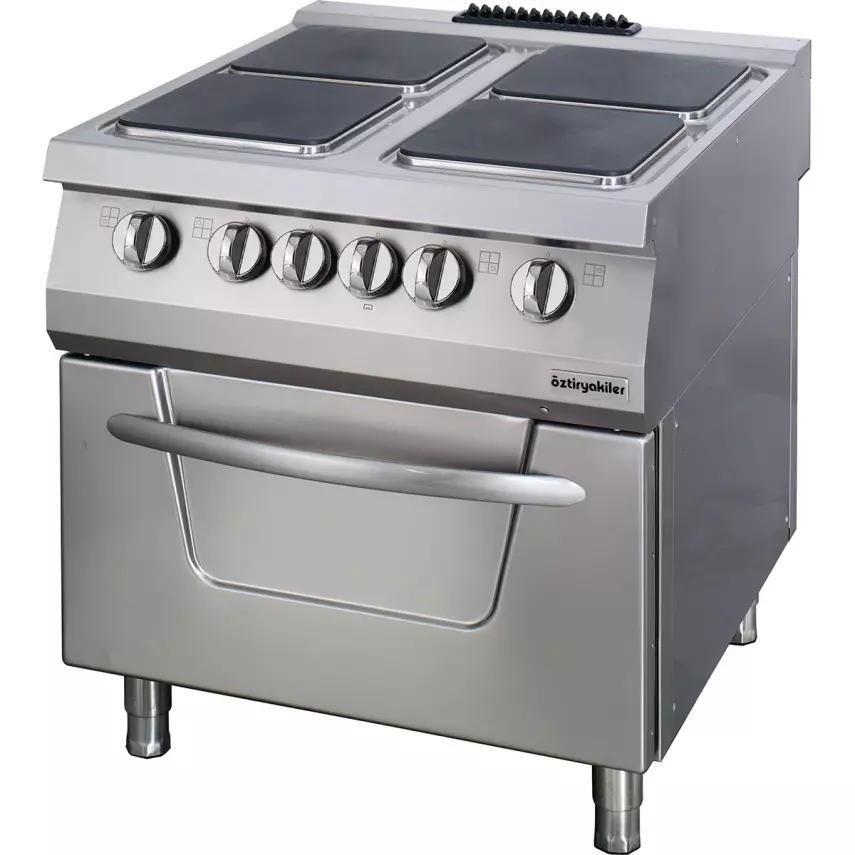 Öztiryakiler 4 Kare Plate Kuzine Fırınlı 900 Seri Elektrikli 80x90x85 , 7865.N1.80908.11 - 1