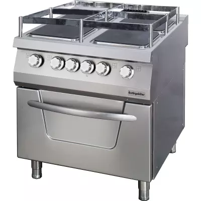 Öztiryakiler 4 Kare Plate Kuzine Fırınlı , Gemi Model, 900 Seri Elektrikli 80x90x85, 7865.N1.80908.11G