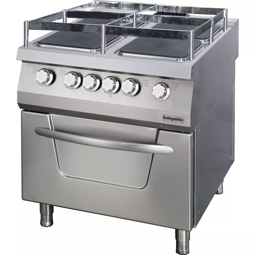 Öztiryakiler 4 Kare Plate Kuzine Fırınlı , Gemi Model, 900 Seri Elektrikli 80x90x85, 7865.N1.80908.11G - 1