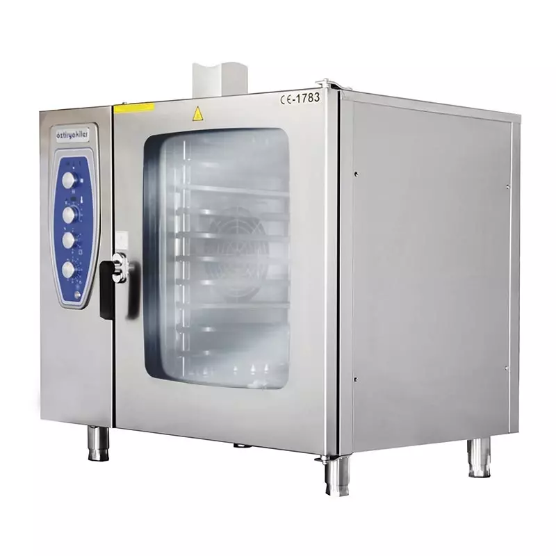 Öztiryakiler OKFG 101 Konveksiyonlu Kızaklı Fırın, 10 Adet GN 11 Tepsi Kapasiteli, Gazlı , 7890.95701.03 - 1