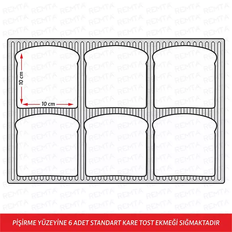 Remta 12 Dilim Tost Makinesi Elektrikli - R71 - 4