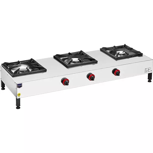 Remta 3 Lü Kısa Ayaklı Lokanta Ocağı Gazlı (CE belgeli) CEJ24 - 2