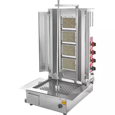 Remta 4 Radyanlı Alttan Motorlu Döner Ocağı Gazlı (CE belgeli)- D08(A) - 2